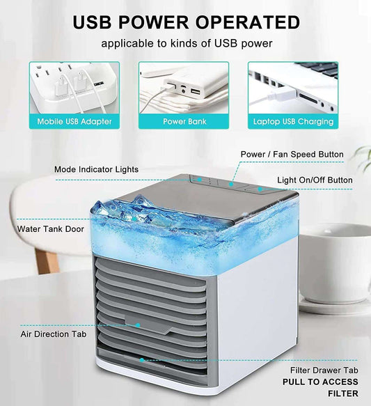 Real Mini AC (Air Cooler) Portable USB Cable Operated
